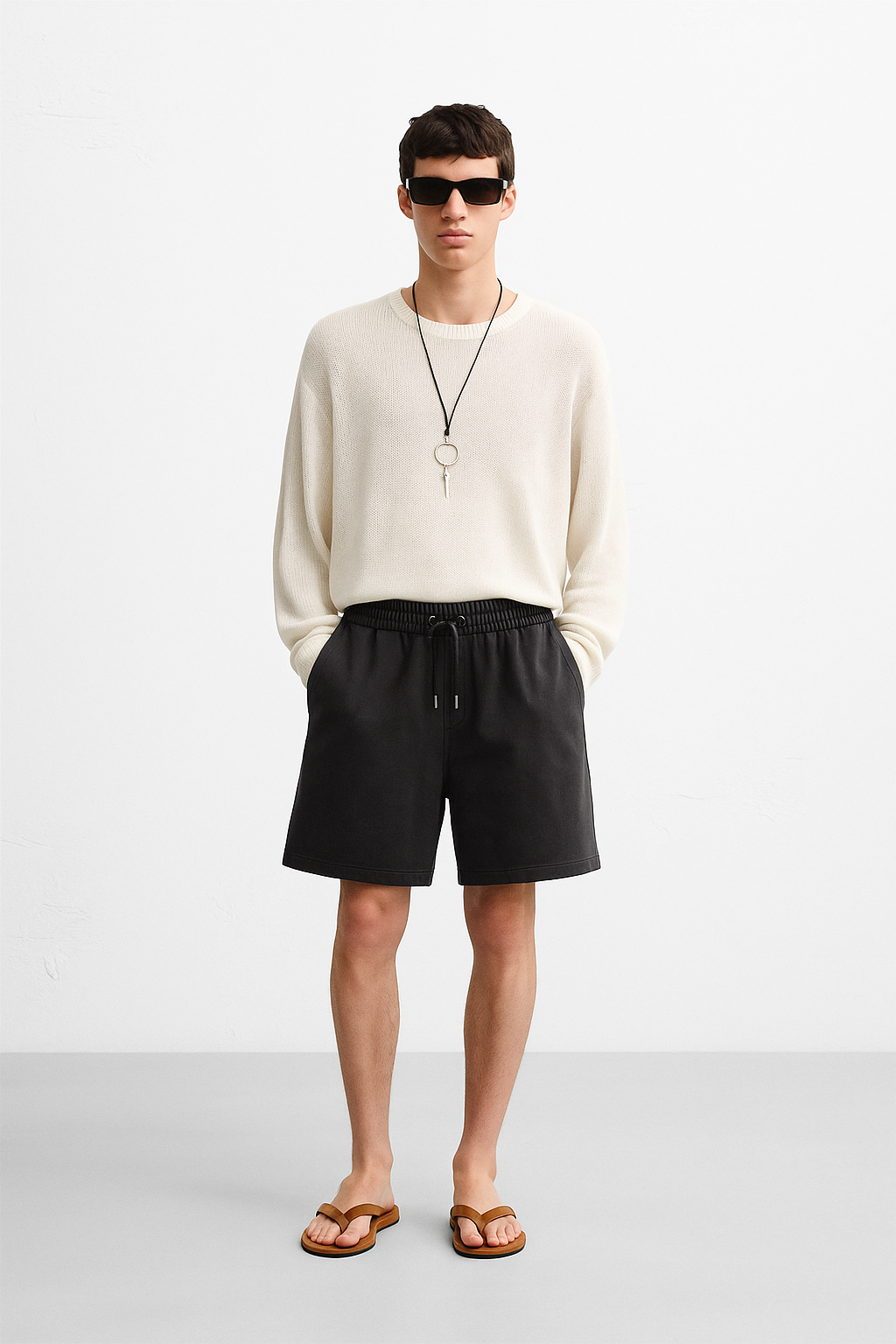 Terry Fabric Bermuda Shorts
