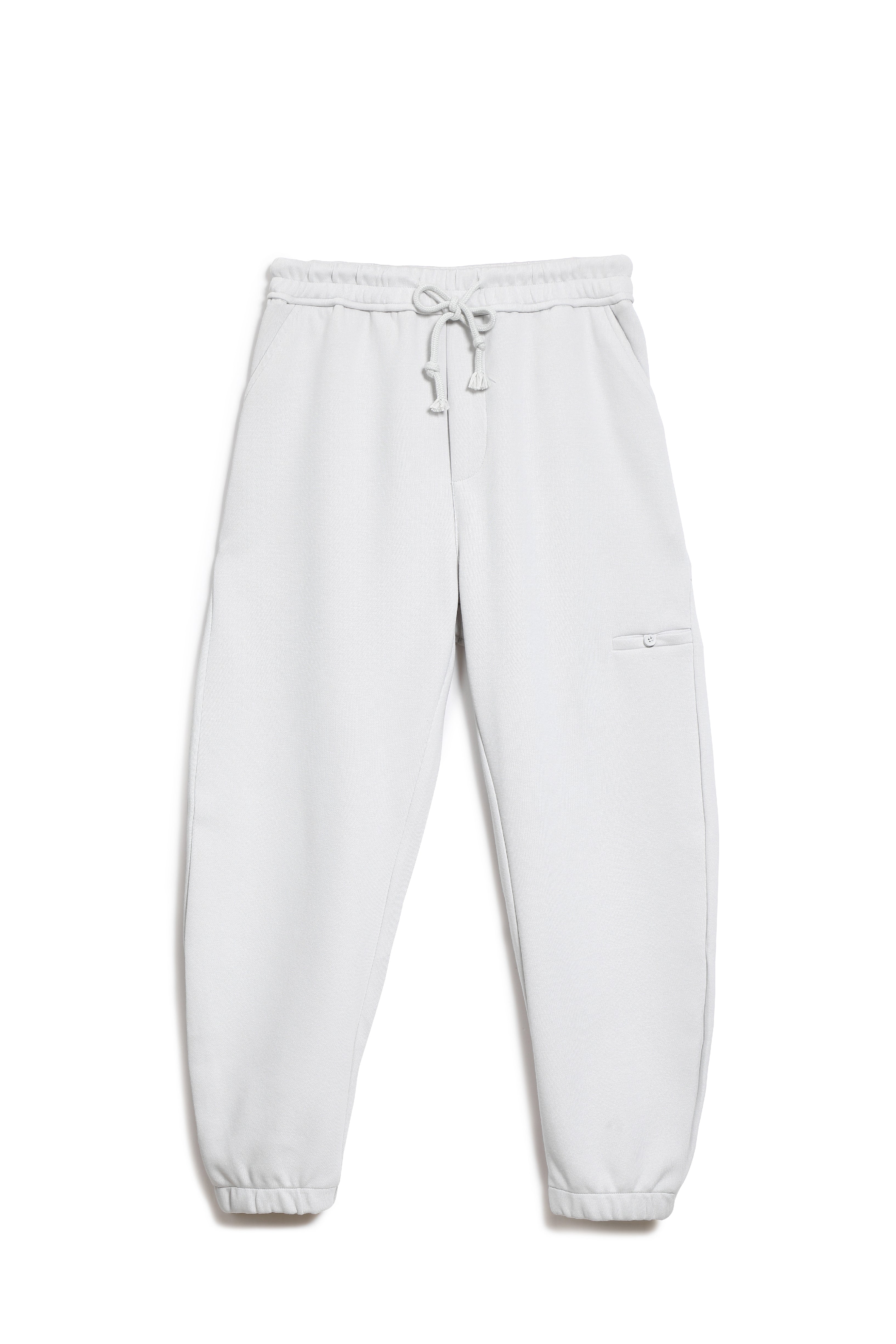 Elastic-Hem Cotton Joggers