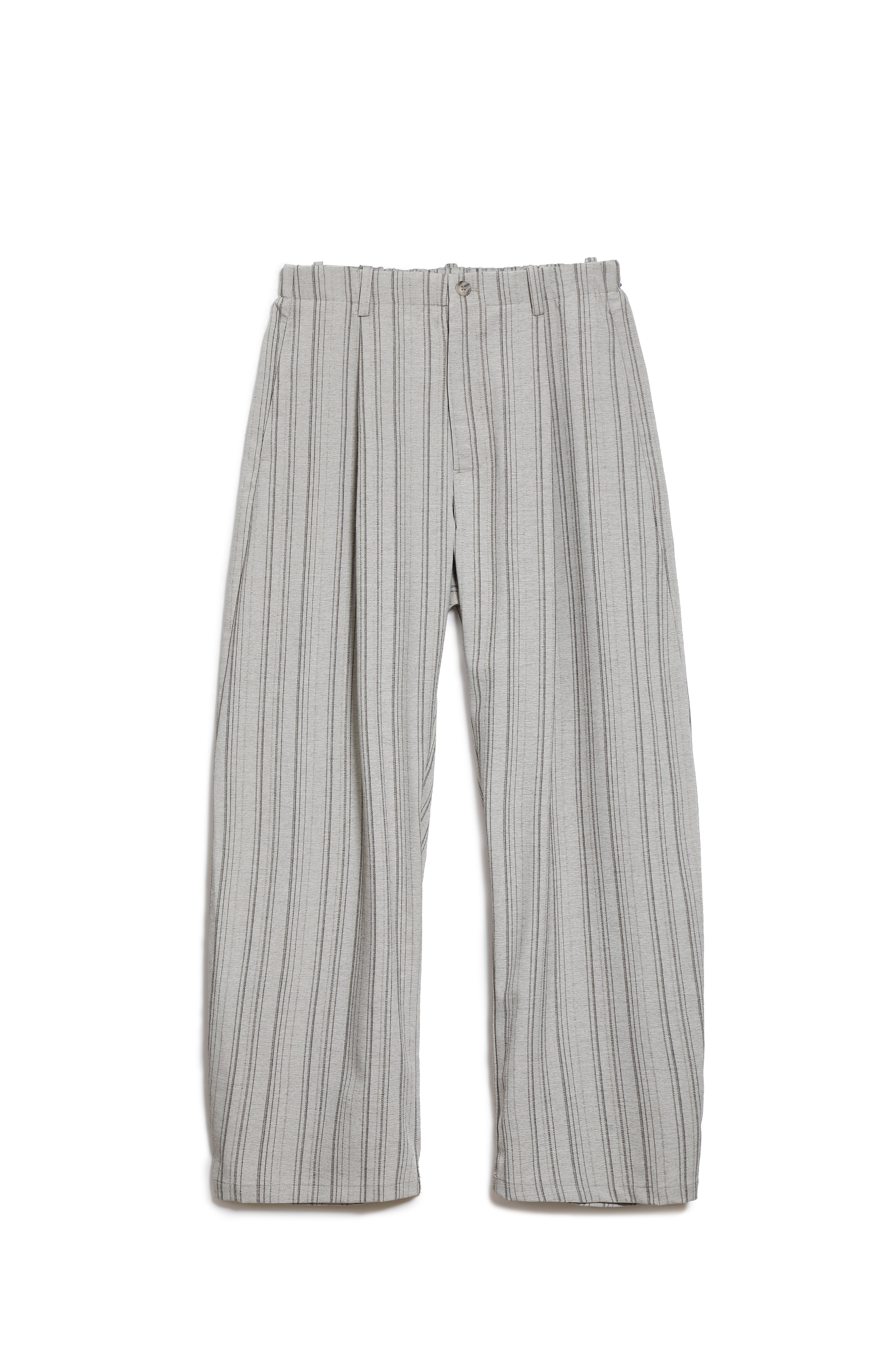 Textured Stripe Wide-Leg Trouser