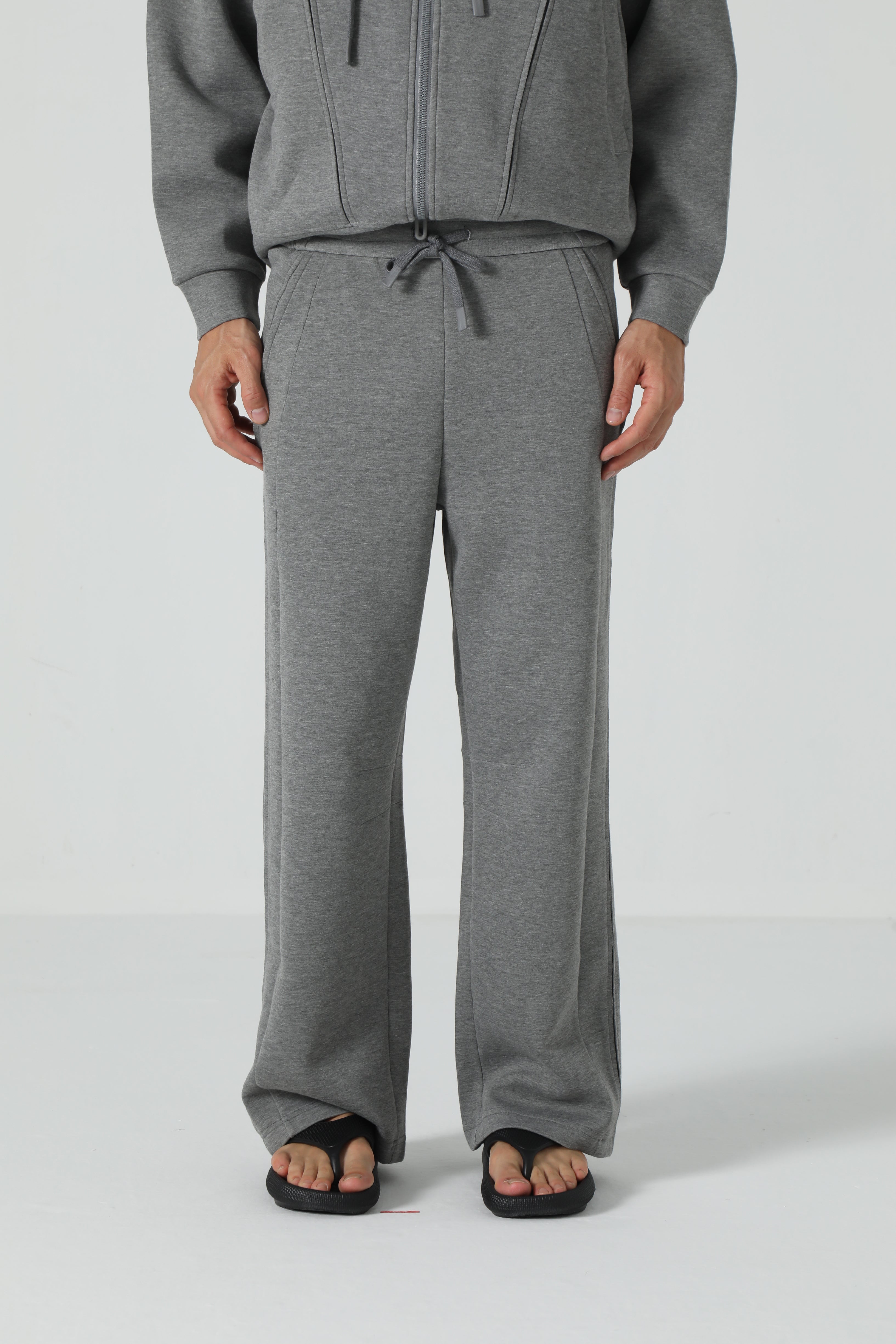 Raw-Edge Panel Joggers