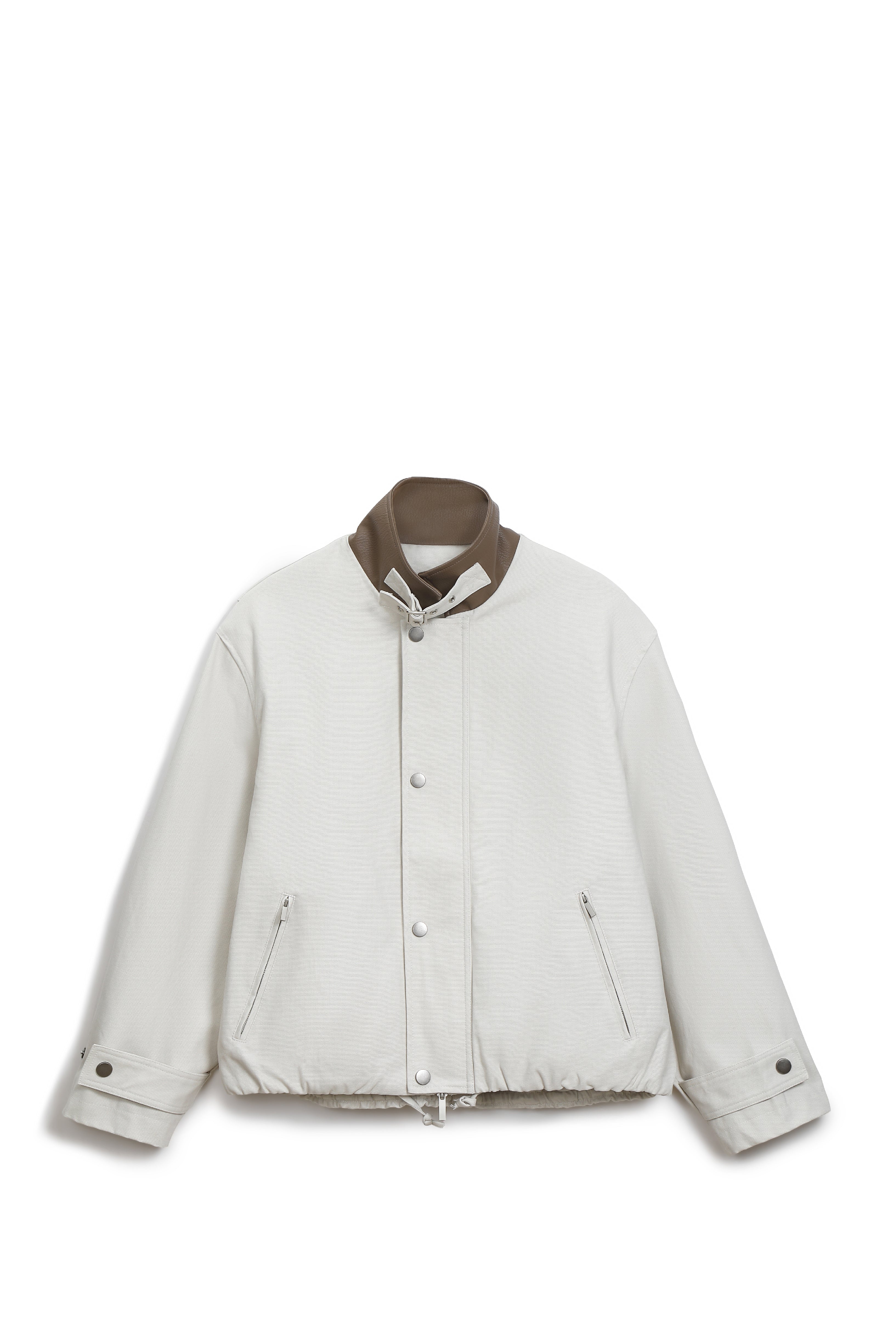 Cropped Twill Jacket